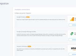 Integrate with Google Analytics, Google Campaign Manager, and Amazon Attribution.