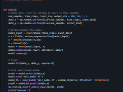 Keras Attention Mechanism Screenshot 1