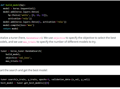 KerasTuner Screenshot 1