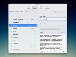 Customize actions to the way you work. Edit, create, and organize actions in a powerful editor