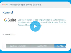 Kernel Google Drive Backup Tool Screenshot 1