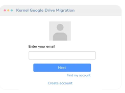 Kernel Google Drive Backup Tool Screenshot 1