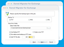 Kernel Migrator for Exchange Screenshot 1