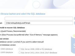 Kernel for SQL Database Recovery Screenshot 1