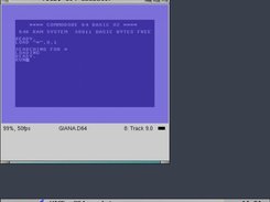 Loading Gianna Sisters in the C64 emulator.
