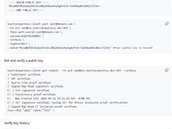 Key Transparency Screenshot 1