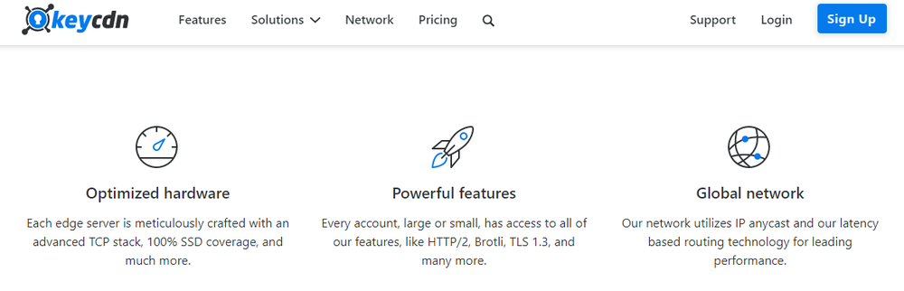 KeyCDN Screenshot 1