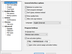 Configuration options