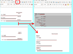 KeyParaStocX transformation of a document
