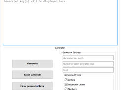 Main generator tab