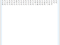 This tab allow you to change what characters to generate