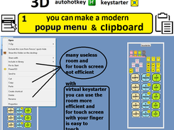 1 popup menu and clipboard with multi selectors