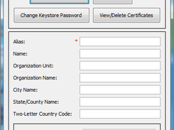Keytool Interface Screenshot 1