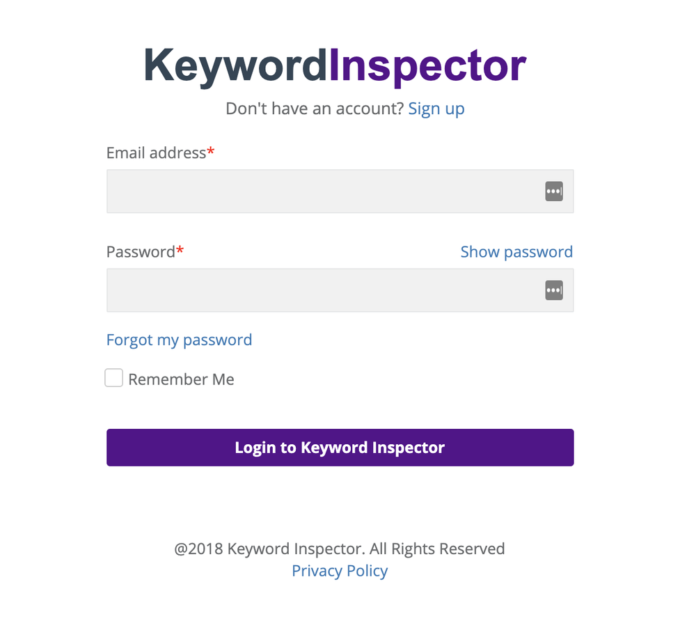 Keyword Inspector Screenshot 1