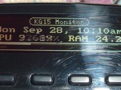 KG15 Main monitor screen