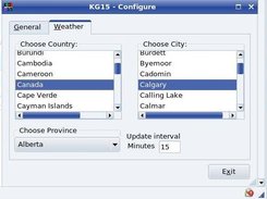 KG15 Configure weather