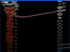 Exploded rendering shows all levels of this complex fort