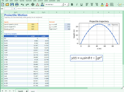 Example of a projectile calculation