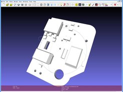 kicad 3D wrl model component side (view in meshlab)