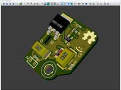 kicad 3D demo board component side