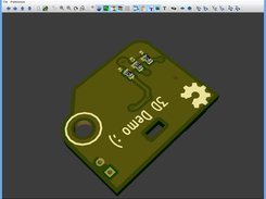 kicad 3D demo board solder side