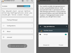 KickWeb Server Screenshot 1