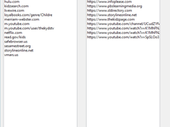 KidSafeBrowser EDITOR Program , Approved Links Files .