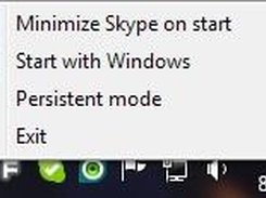 The KillSkypeHome options menu