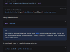Kimi Code CLI Screenshot 1