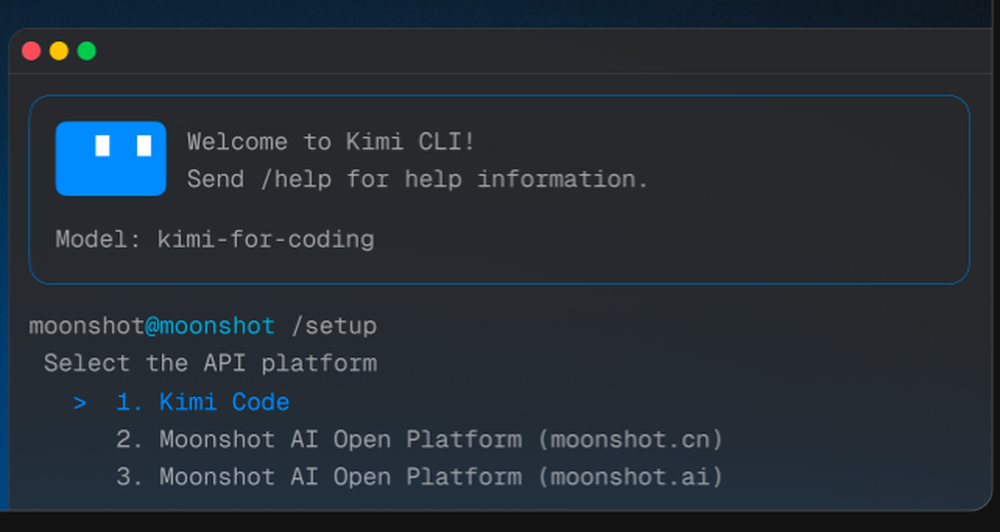 Kimi Code Screenshot 1