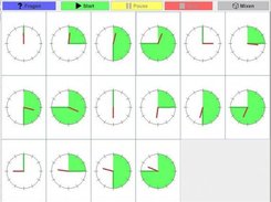Clock Learning Screen (Fixed Times)