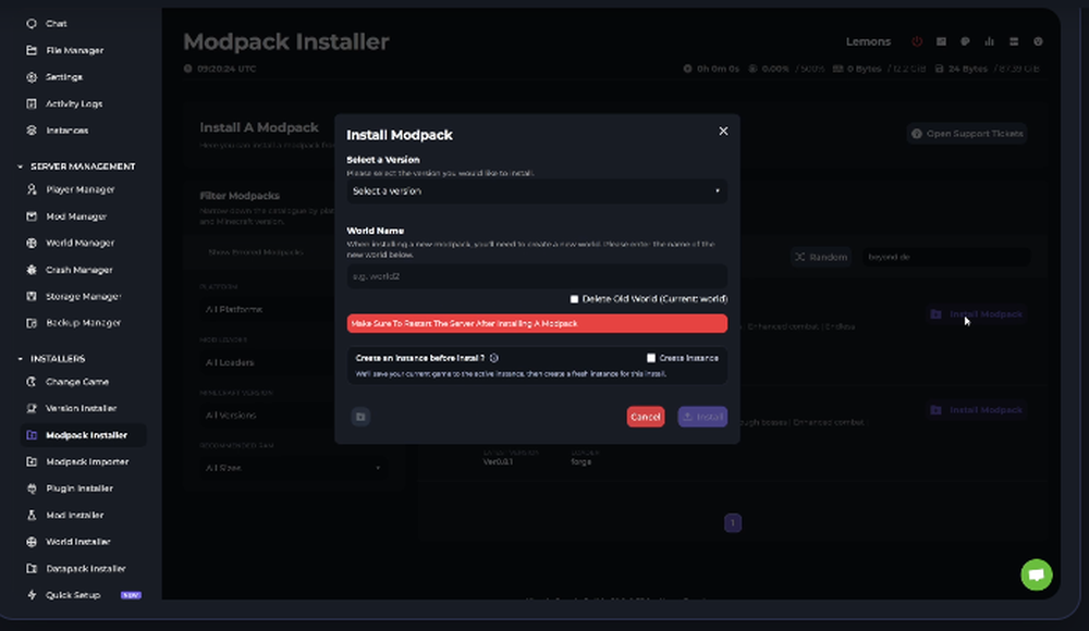 Kinetic Hosting Screenshot 1
