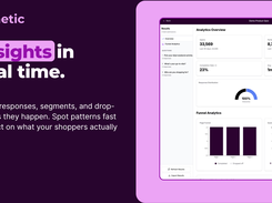 Track responses, segments, and drop-offs in Kinetic's analytics dashboard.