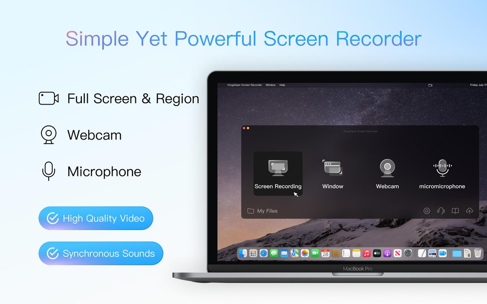 Kingshiper Screen Recorder for Mac Screenshot 1