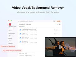 Video Vocal/Background Remover