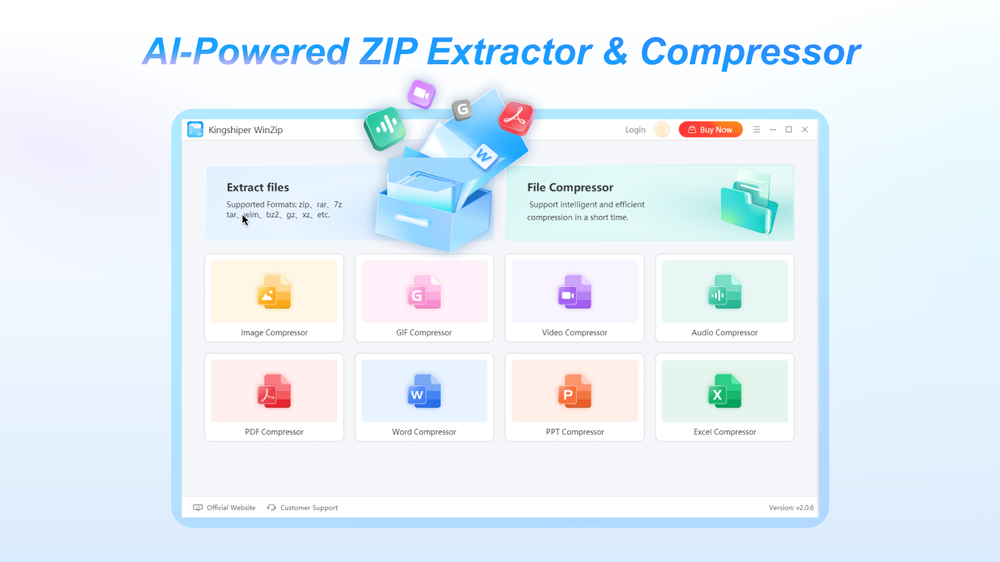 AI Powered ZIP Extractor & Compressor