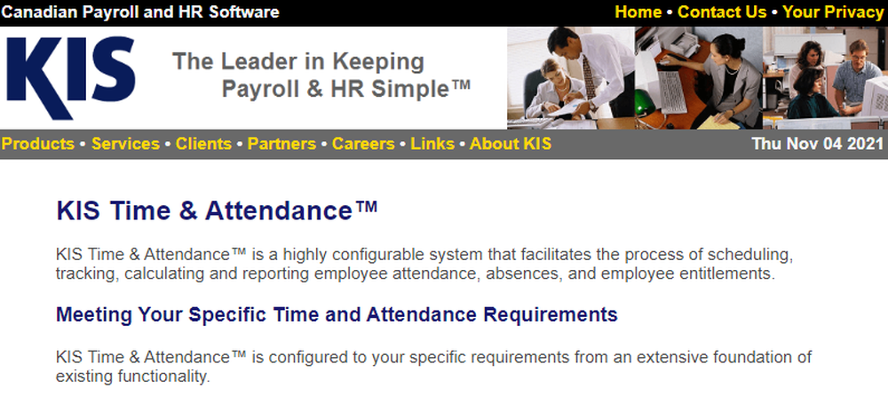 KIS Time & Attendance Screenshot 1