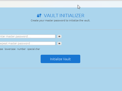 Set your master password