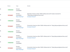 Domain Incident Table