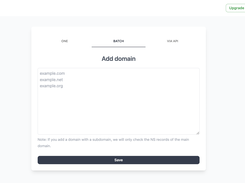 Add domains