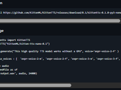 Kitten TTS Screenshot 1