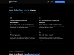 SnapBetter - Your data stays yours, always