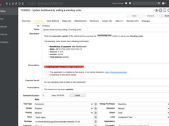 Klaros Test Management - Test Case Properties
