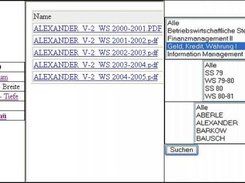 Created CD Menu - Search File Index -Result