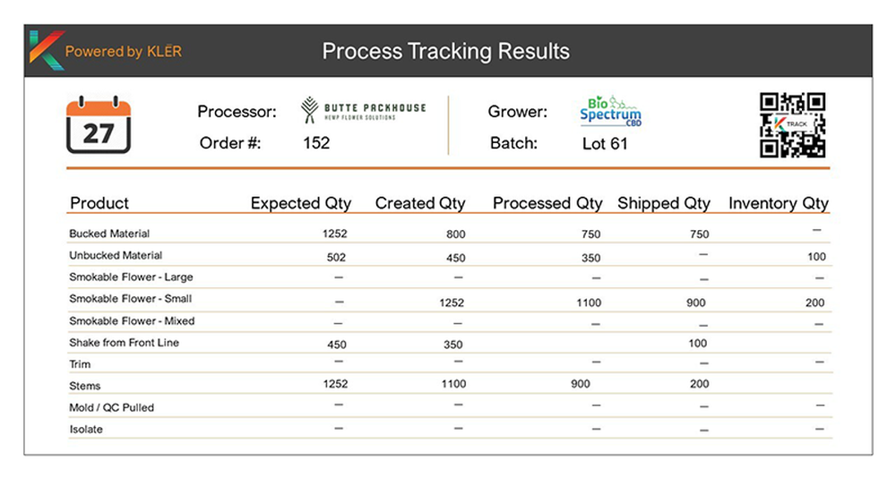 Processing Report