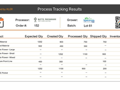 Processing Report