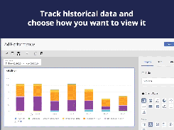 Track historical data and choose how you want to view it.