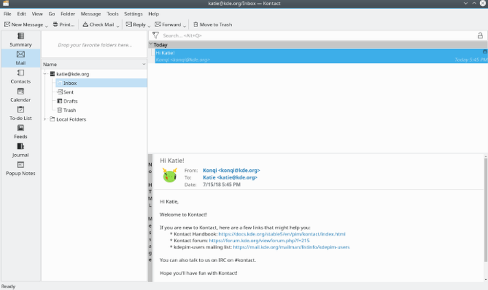 KMail Screenshot 1