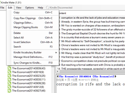 Kindle Mate - Merge Clipping Books