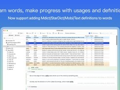 Learn words and add definitions from Mdict/StarDict/Mobi/Text dictionaries